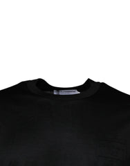 Dolce & Gabbana Black Crew Neck Short Sleeve T-shirt - IT52 | XL - T-Shirts