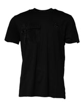 Dolce & Gabbana Black Crew Neck Short Sleeve T-shirt - IT56 | XXL - T-Shirts
