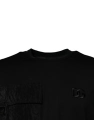 Dolce & Gabbana Black Crew Neck Short Sleeve T-shirt - IT56 | XXL - T-Shirts