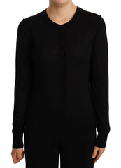 Dolce & Gabbana Black Crewneck Pullover STAFF Sweater Wool - IT44|L - Sweaters
