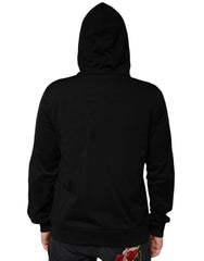 Dolce & Gabbana Black Crown Cotton Hooded Sweatshirt Sweater - IT50 | L - Hoodies