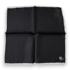 Dolce & Gabbana Black Crown Logo Square Handkerchief Scarf - Scarves & Shawls