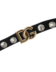 Dolce & Gabbana Black Crystal Embellished Bikini Bottom Swimwear - IT3 | M