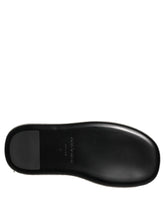 Dolce & Gabbana Black Crystal Embellished Platform Men Slides Shoes - EU44/US11
