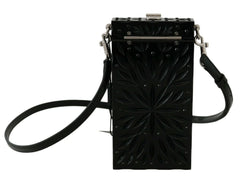 Dolce & Gabbana Black Crystal Plexiglass Cross Cigarette Case Holder - Cross Body Bags