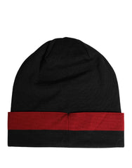 Dolce & Gabbana Black Cuffed ’I’M THE ONLY PRINCE ROYAL’ Beanie Hat - Beanies