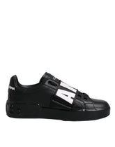 Dolce & Gabbana Black D&G AMORE Low Top Sneakers Shoes - EU37/US7 - Sneakers