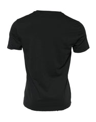 Dolce & Gabbana Black DG Crew Devotion Cotton Crew Neck T-shirt - IT52 | XL - T-Shirts
