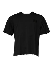 Dolce & Gabbana Black DG Logo Cotton Crew Neck T-shirt - T-Shirts