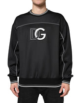 Dolce & Gabbana Black DG Logo Crew Neck Sweatshirt Sweater - IT52 | XL