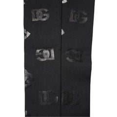 Dolce & Gabbana Black DG Logo Monogram Wool Stretch Arm Sleeves - Arm Warmers & Sleeves