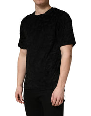 Dolce & Gabbana Musta DG Mania Logopainate Rento T-paita - IT44 | XS