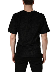 Dolce & Gabbana Musta DG Mania Logopainate Rento T-paita - IT44 | XS