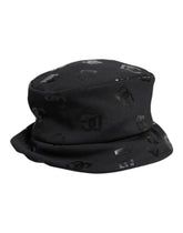 Dolce & Gabbana Black DG Monogram Polyester Jacquard Bucket Hat - 56 cm|XS - Bucket Hats