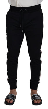 Dolce & Gabbana Black DG Print Mens Jogger Pants - IT46 | S - Joggers