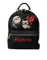 Dolce & Gabbana Black #DGFAMILY Embellished Backpack VULCANO Bag - Backpacks