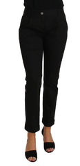 Dolce & Gabbana Black Dress Cropped Straight Straight Pants - IT40|S - Trousers