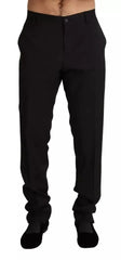 Dolce & Gabbana Black Dress Formal Skinny Pants - IT54 | XL - Trousers