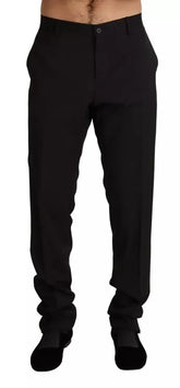 Dolce & Gabbana Black Dress Formal Skinny Pants - IT54 | XL - Trousers