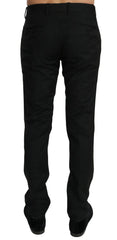 Dolce & Gabbana Black Dress Formal Trouser Mens Wool Pants - IT44 | XS - Trousers