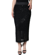 Dolce & Gabbana Black Embellished Pencil Cut Midi Skirt - IT44 | L - Skirts