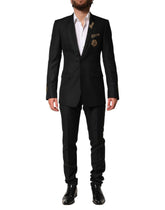 Dolce & Gabbana Black Embellished Single Breasted 2 Pc Suit - IT44 | XS
