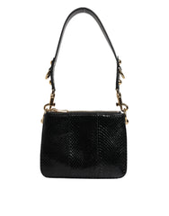 Dolce & Gabbana Black Exotic Leather Shoulder Sling Clutch Bag - Shoulder Bags