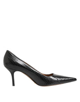 Dolce & Gabbana Black Exotic Leather Stiletto Pumps Shoes - EU36.5/US6 - Heels