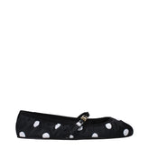Dolce & Gabbana Black Fabric Ballet Flats