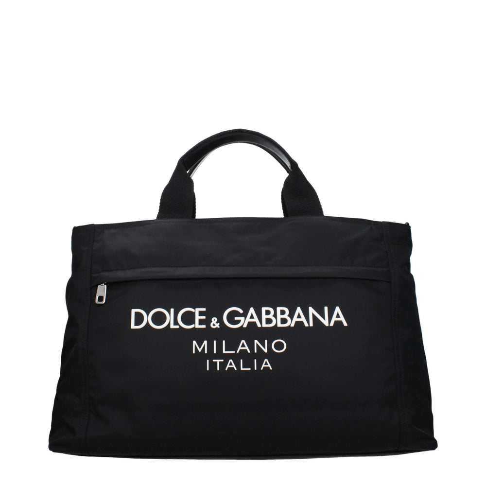Dolce & Gabbana Black Fabric Luggage And Travel