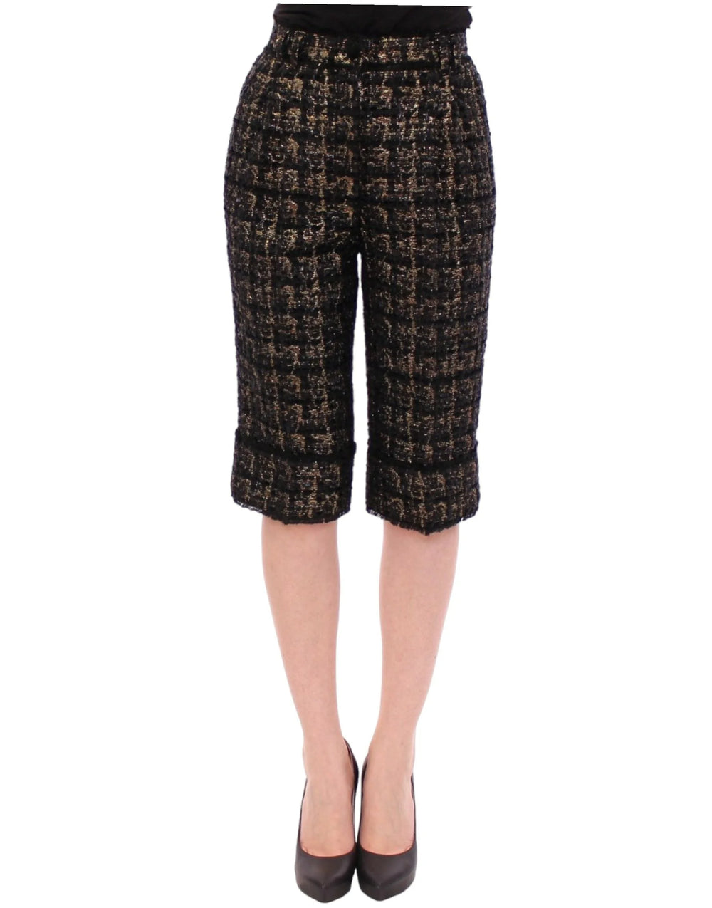 Dolce & Gabbana Black fabric shorts pants - IT40|S - Short Trousers