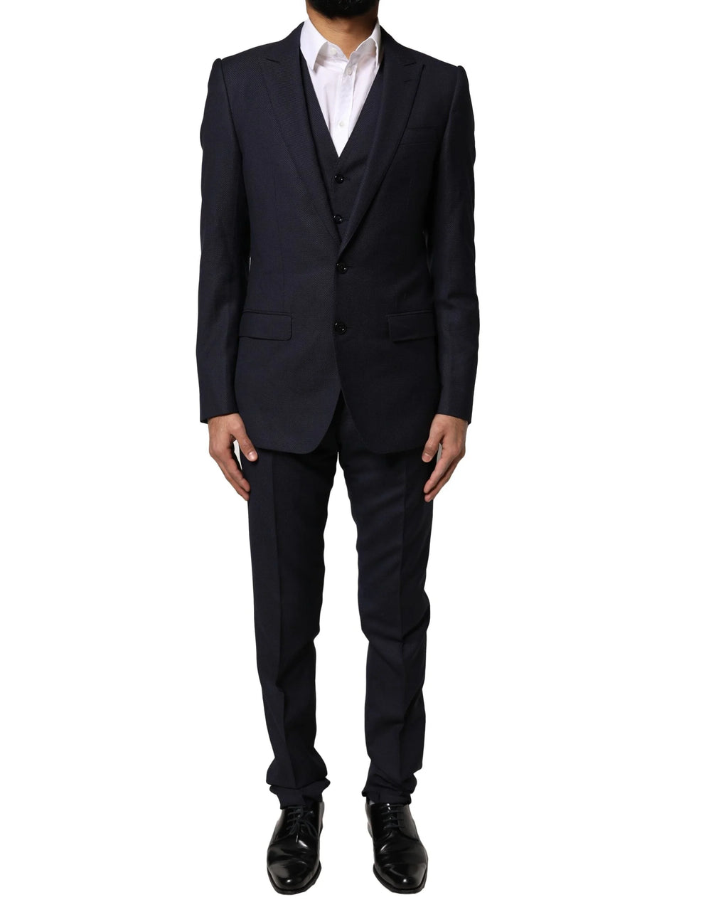 Dolce & Gabbana Black Fantasy MARTINI 3 Piece Formal Suit - IT44 | XS - Tuxedos