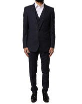 Dolce & Gabbana Black Fantasy MARTINI 3 Piece Formal Suit - IT44 | XS - Tuxedos