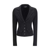 Dolce & Gabbana Black Fleece Wool Jackets And Coat - IT42 | L