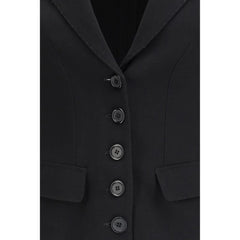 Dolce & Gabbana Svart fleeceulljacka och kappa - IT42 | L