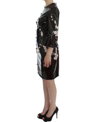 Dolce & Gabbana Black floral 3/4 Sleeve sheath dress - IT42|M - Dresses