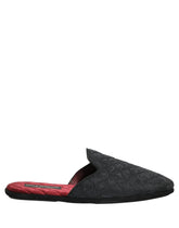 Dolce & Gabbana Black Floral Brocade Slides Slippers Shoes - EU44/US11