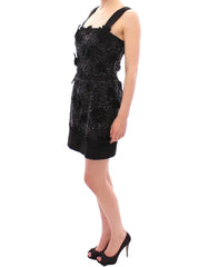 Dolce & Gabbana Black floral crystal embedded dress - IT40|S - Dresses