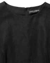 Dolce & Gabbana Black Floral Lace Sleeveless Shift Dress - IT38 | XS