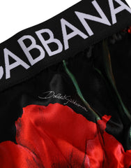 Dolce & Gabbana Black Floral Print High Waist Sheer Mesh Underwear - IT3 | M - Briefs