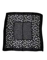 Dolce & Gabbana Black Floral Silk Square Wrap Shawl Scarf - Scarves & Shawls