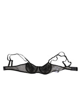 Dolce & Gabbana Black Floral Underwired Balconette Bra Underwear - IT2 | S - Bras