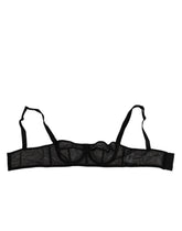 Dolce & Gabbana Black Floral Underwired Balconette Bra Underwear - IT2 | S - Bras
