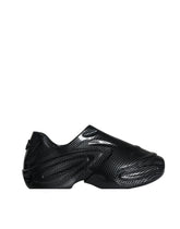 Dolce & Gabbana Black Foiled Rubber Toy Low Top Men Sneakers Shoes - EU44/US11 - Sneakers