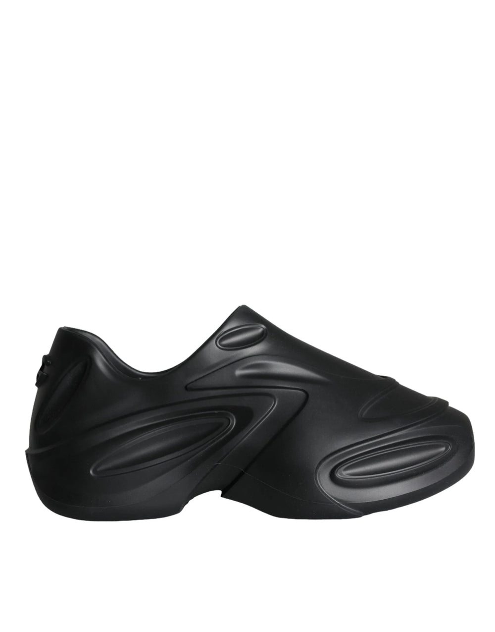 Dolce & Gabbana Black Foiled Rubber Toy Low Top Sneakers Shoes - EU44/US11 - Sneakers