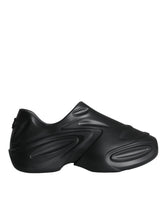 Dolce & Gabbana Black Foiled Rubber Toy Low Top Sneakers Shoes - EU44/US11 - Sneakers