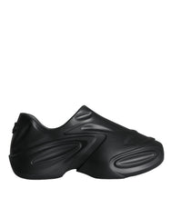 Dolce & Gabbana Black Foiled Rubber Toy Low Top Sneakers Shoes - EU44/US11 - Sneakers