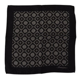 Dolce & Gabbana Black Geometric Patterned Square Handkerchief Scarf - Handkerchiefs