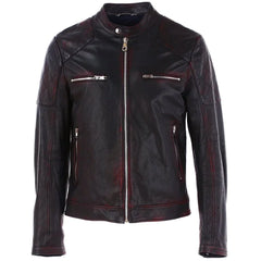 Dolce & Gabbana Black Goatskin Men Jacket - IT44 | XS - Bomber Jackets