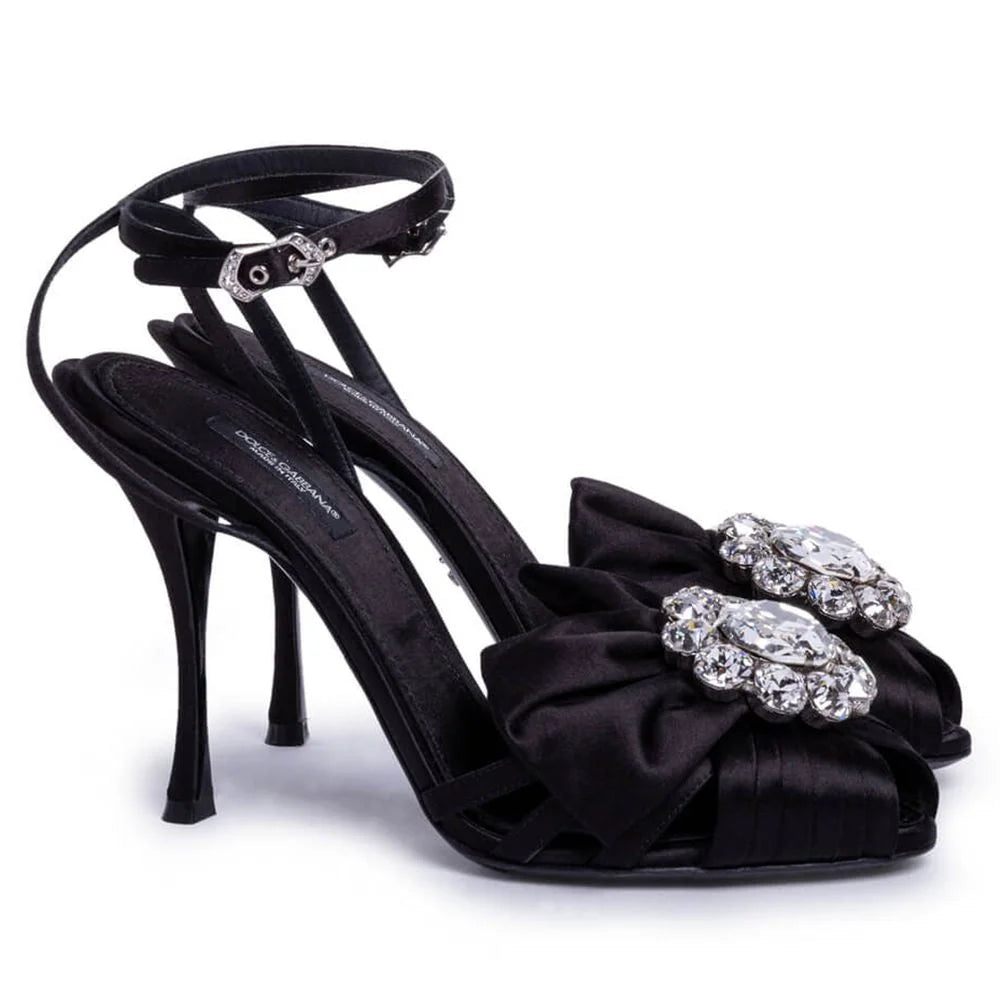 Dolce & Gabbana Black Goatskin Sandal - EU36.5/US6.5 - Sandals